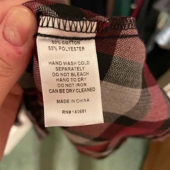 Unique Vintage Large Red Black Gray Plaid Devon Dress - Picture 6 of 6